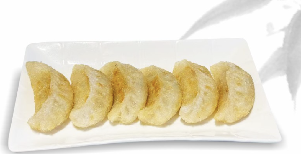 Fried pork and chives dumplings (6 pieces)