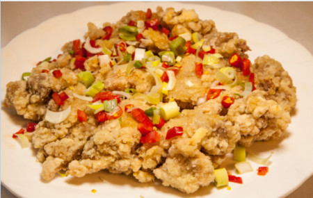 Salt and pepper chicken fillets