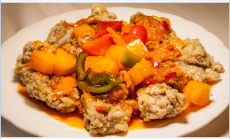 Sweet and sour chicken fillets