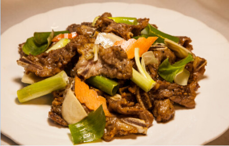 Ginger and onion beef stir fry
