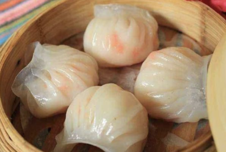 Steamed prawn dumplings (4 pieces)